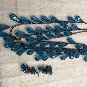 Necklace and earrings